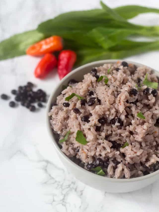 Coconut Rice with Pigeon Peas